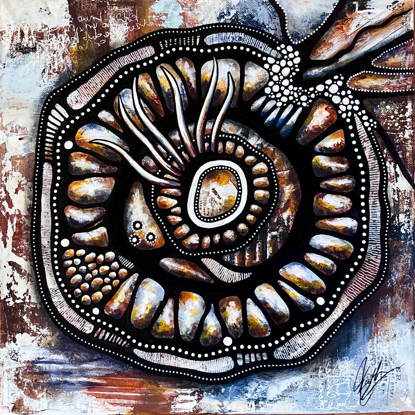 Centring the Storm (30cm x 30cm)