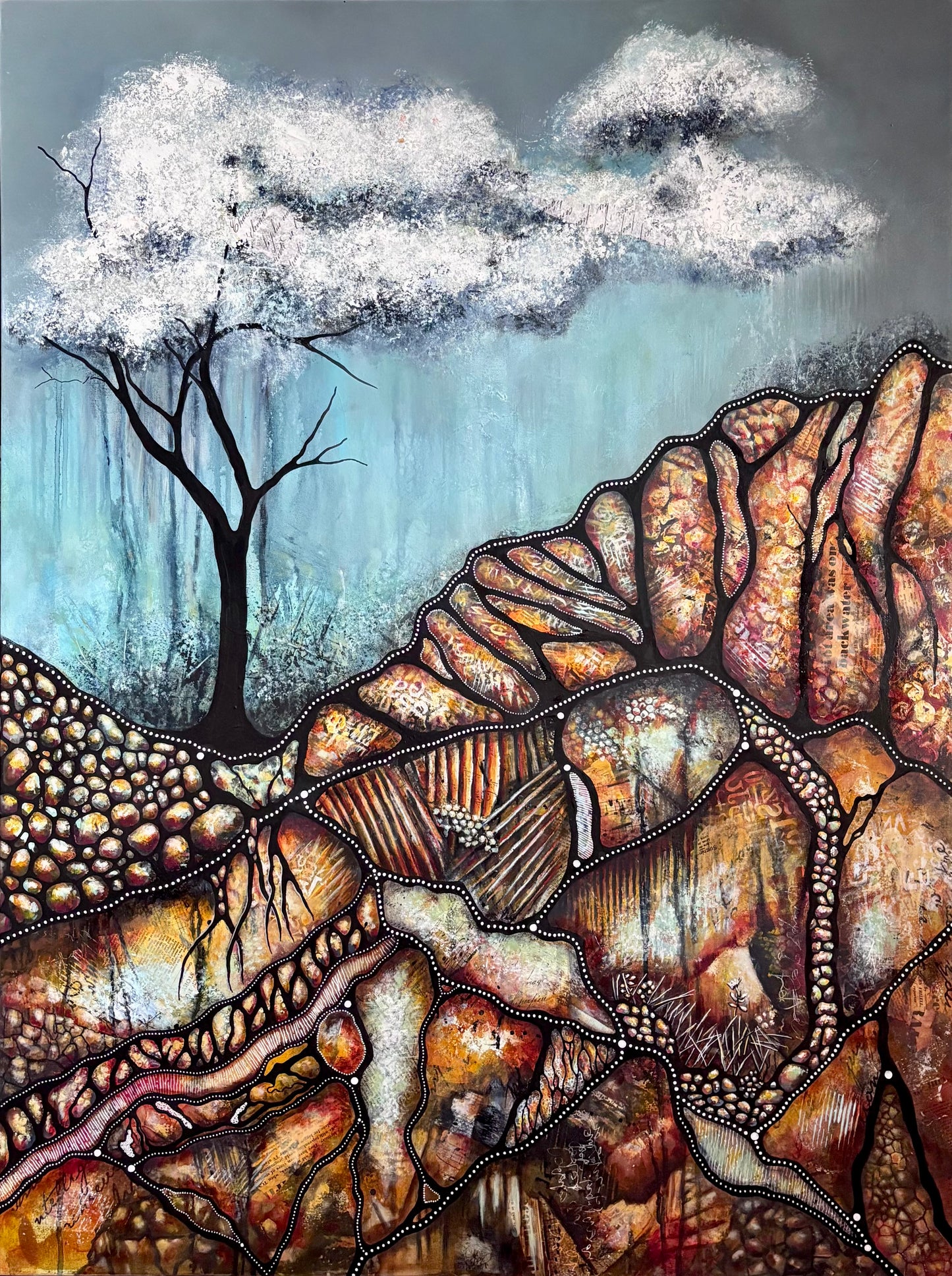 Sticks and Stones (90cm x 120cm)