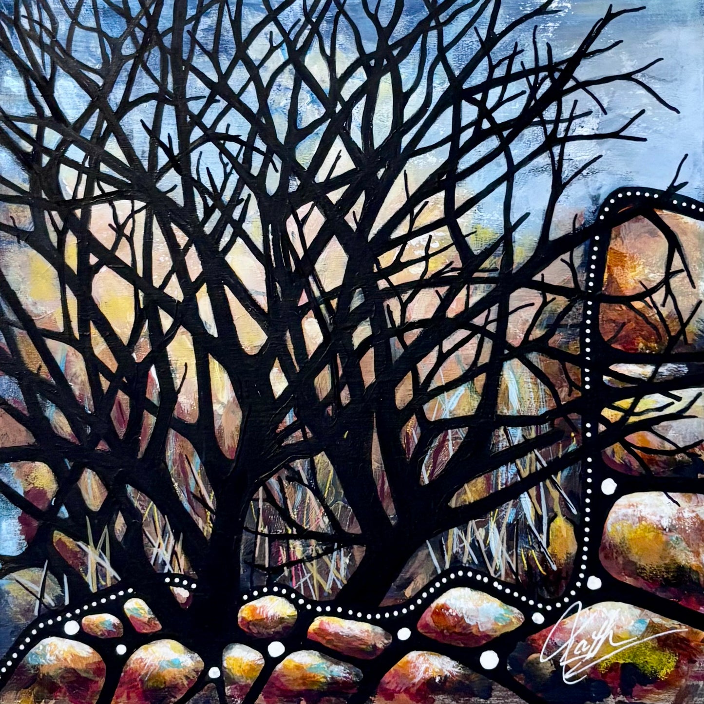 Nature's Hold (20cm x 20cm)