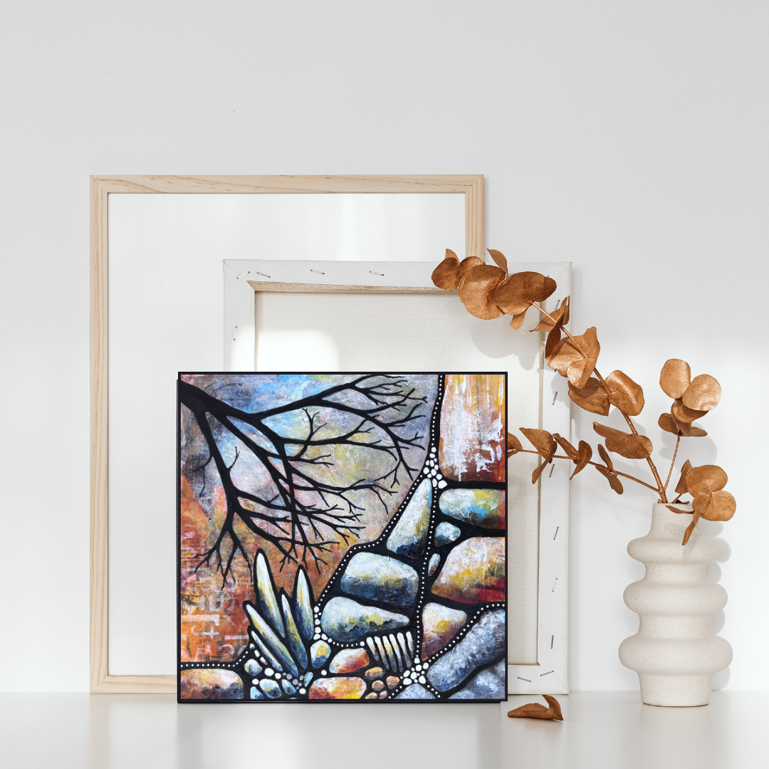 Sustained in Stone (20cm x 20cm)