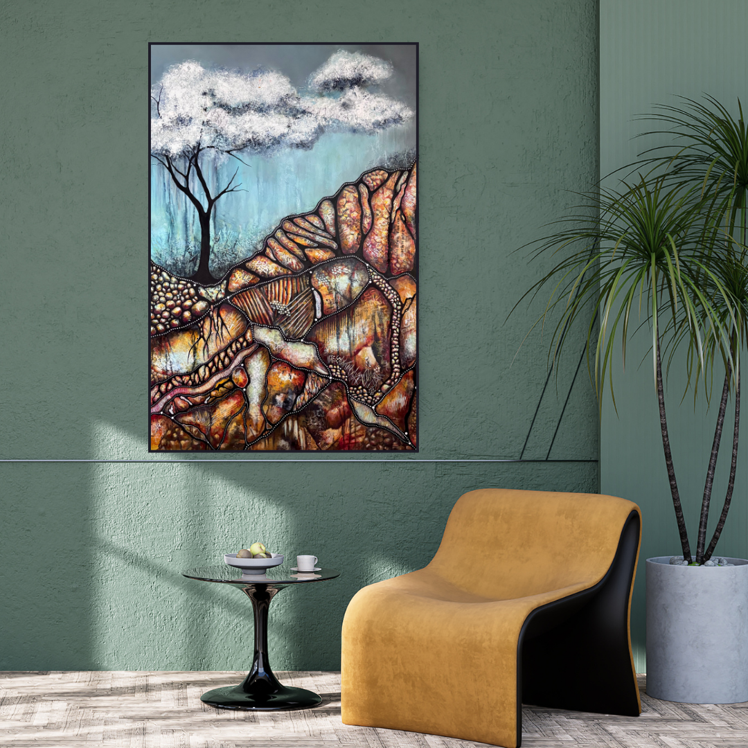 Sticks and Stones (90cm x 120cm)