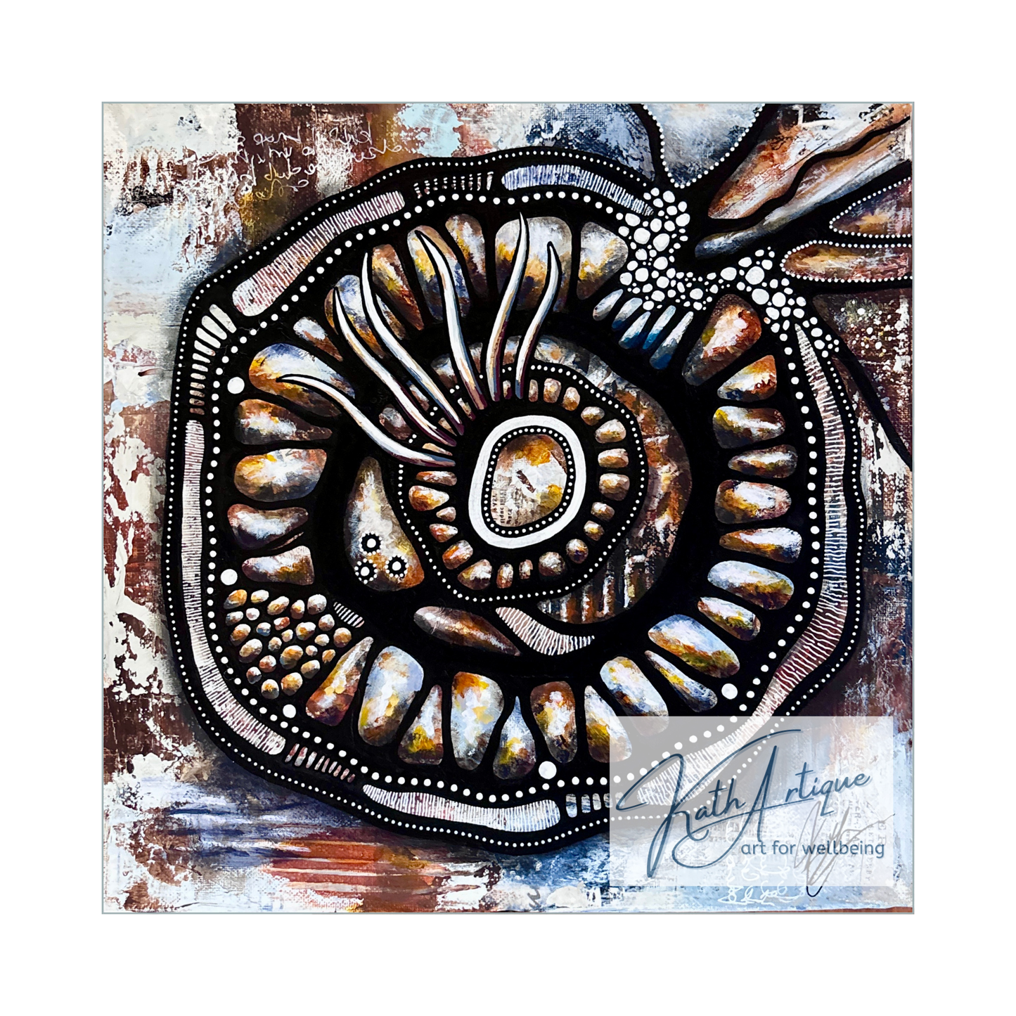 Centring the Storm (30cm x 30cm)