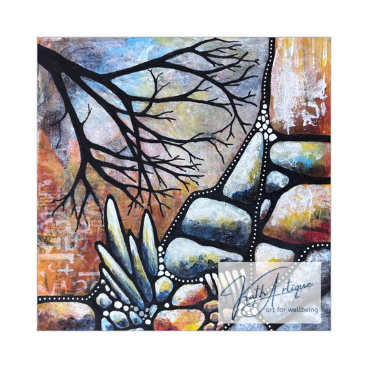 Sustained in Stone (20cm x 20cm)