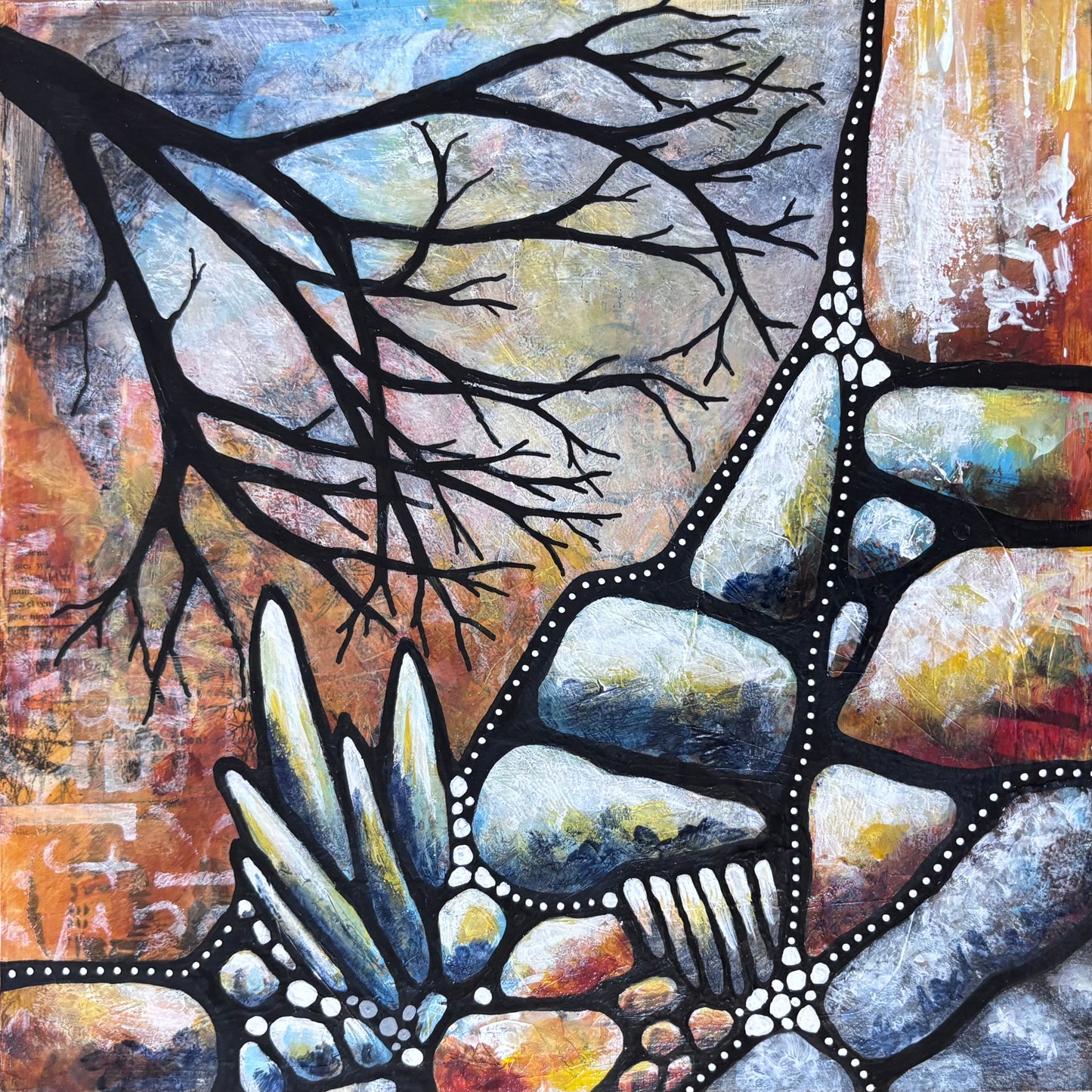 Sustained in Stone (20cm x 20cm)