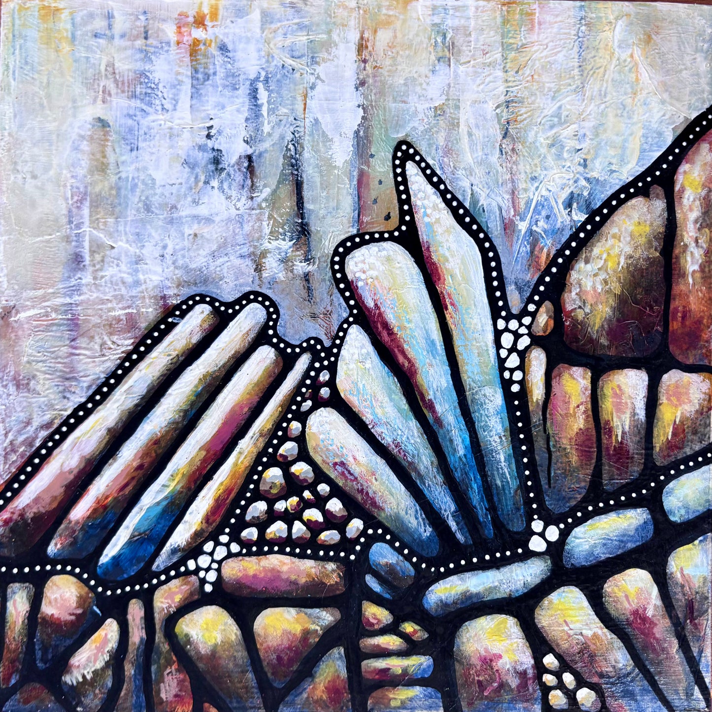 Weathered, Not Worn (20cm x 20cm)