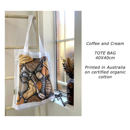 Coffee and Cream Tote Bag (only 1 remaining)